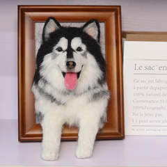 Custom Wool Felt Pet Portrait Frame