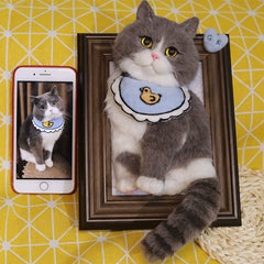 Custom Wool Felt Pet Portrait Frame